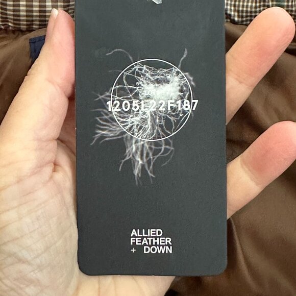 Lands' End Women's Down Puffer Vest 600 Fill Power Size M Brown‎ Plaid NEW - Picture 4 of 8